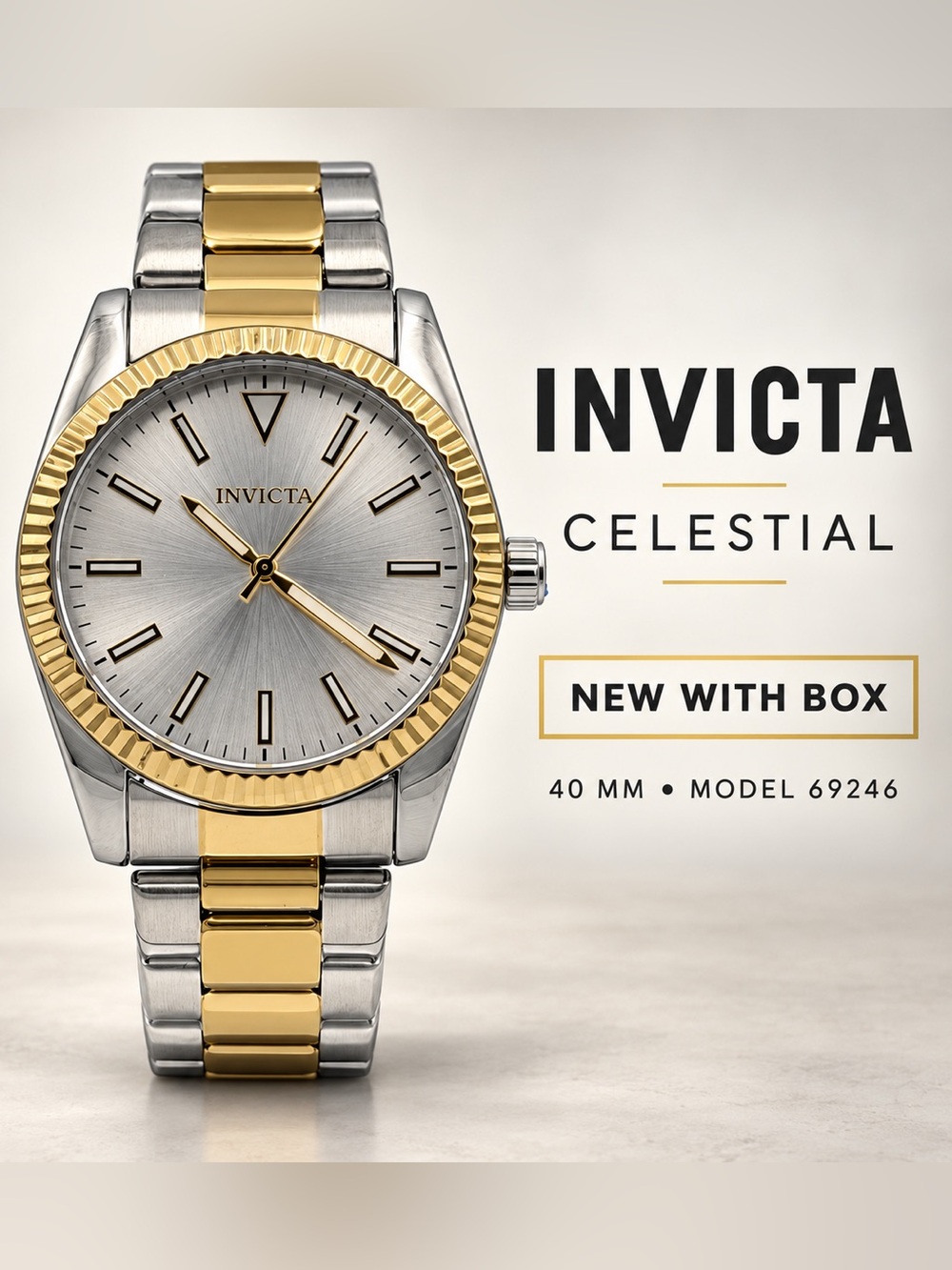 Invicta Celestial Langdon Two-Tone Watch 40mm